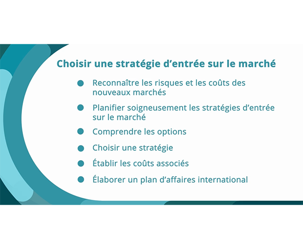 Choisir une stratégie d’entrée sur le marché capture d'écran vidéo