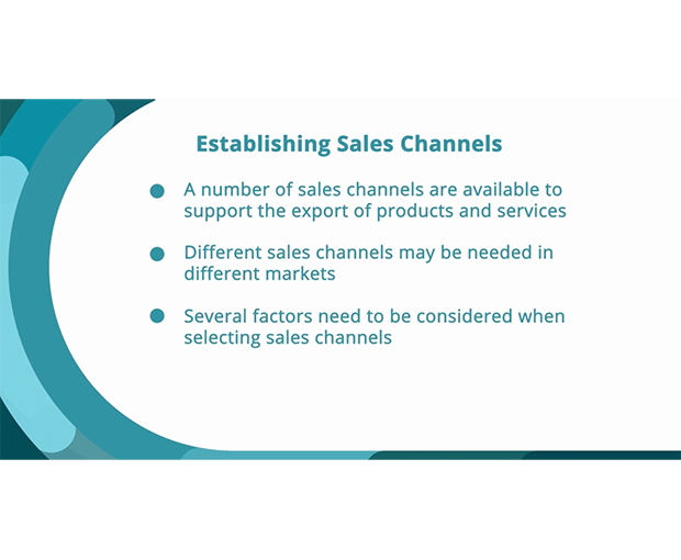 Establishing Sales Channels to International Markets video screenshot